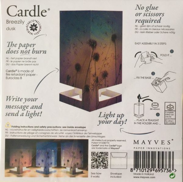 CARDLE Candle Holder Greeting Card - Dawn - Image 6