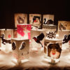 CARDLE Candle Holder Greeting Card - Red Knitting - Image 4