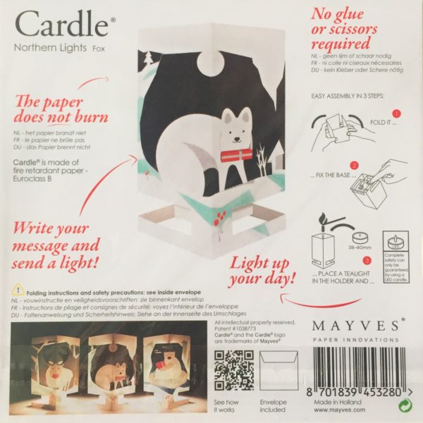 CARDLE Candle Holder Greeting Card - Reindeer - Image 6