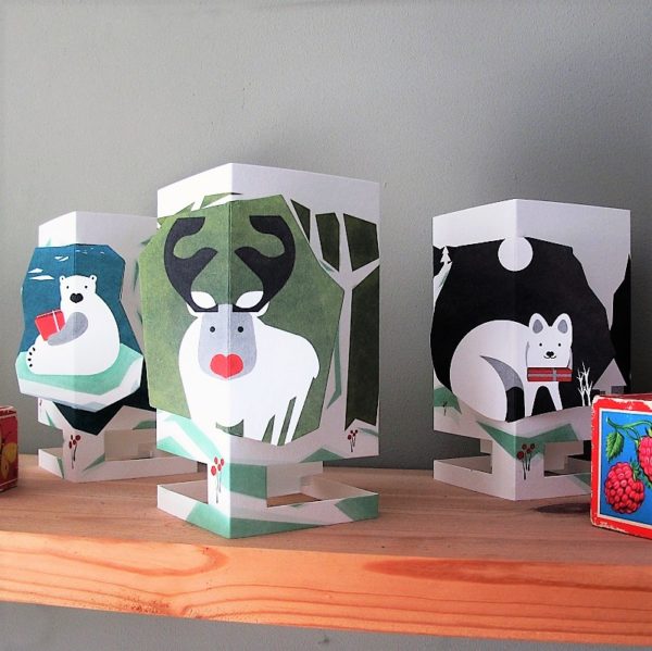 CARDLE Candle Holder Greeting Card - Reindeer - Image 3