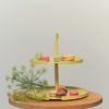 Big Hug Cake Stand 2 level - lemon - Image 2