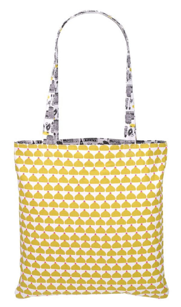 Reversible tote bag ''All Over Paris/Chic Ocre" - Image 2