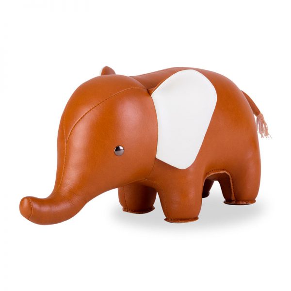 zuny-classic-elephant-bookend-tan