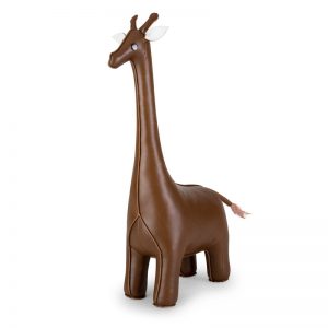 zuny-classic-giraffe-bookend-brown