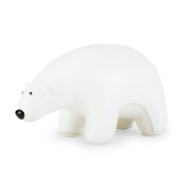 zuny-classic-polar-bear-bookend-white