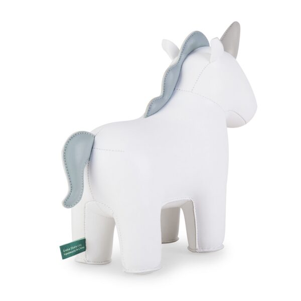 Unicorn Nico White Bookend 1kg - Image 4