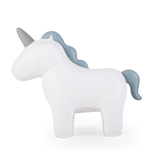 Unicorn Nico White Bookend 1kg - Image 2