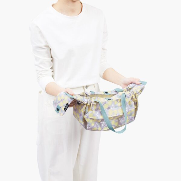 Shupatto compact foldable shopping bag size M - Mimosa (Hana) - Image 6