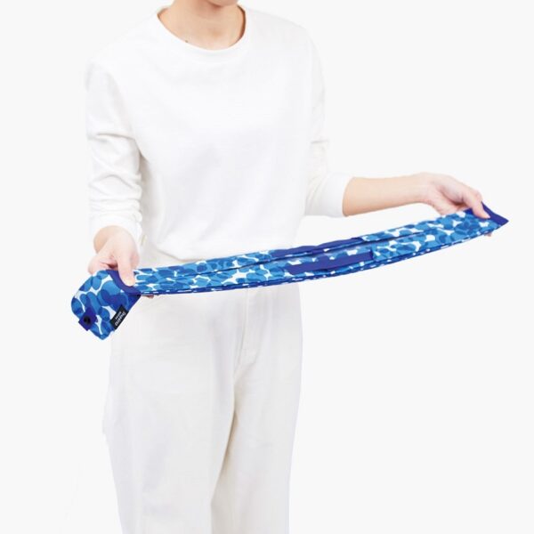 Shupatto compact foldable shopping bag size M - Ocean (Umi) - Image 7