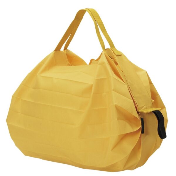 Shupatto compact foldable shopping bag size S - Mustard (Karashi) - Image 2