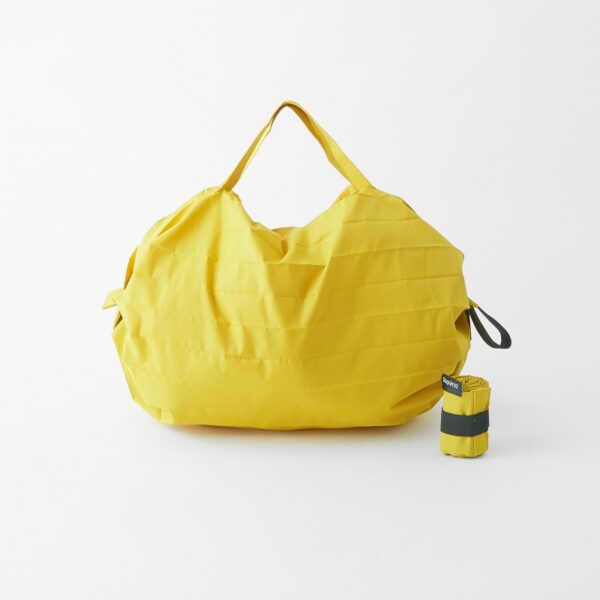 Shupatto compact foldable shopping bag size S - Mustard (Karashi) - Image 3