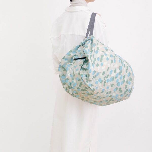 shupatto-compact-foldable-shopping-bag-size-l-hailstone-arare-model-detail