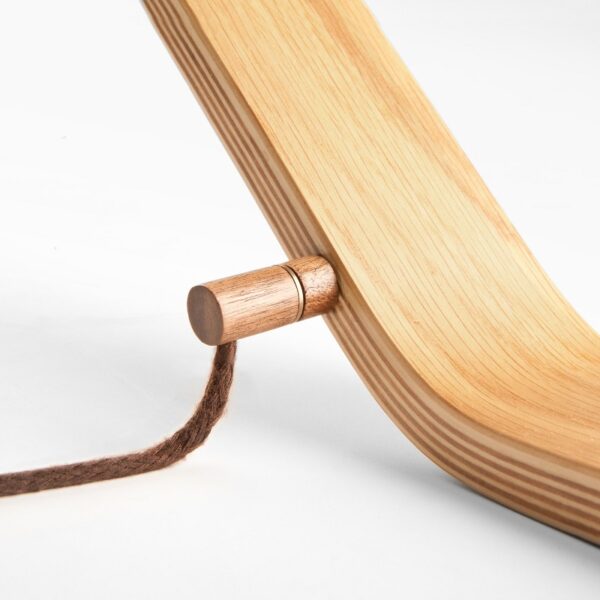 LEER wooden LED Table Lamp White Oak - Image 2