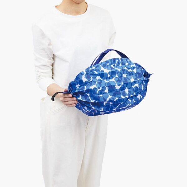 Shupatto compact foldable shopping bag size S - Ocean (Umi) - Image 5