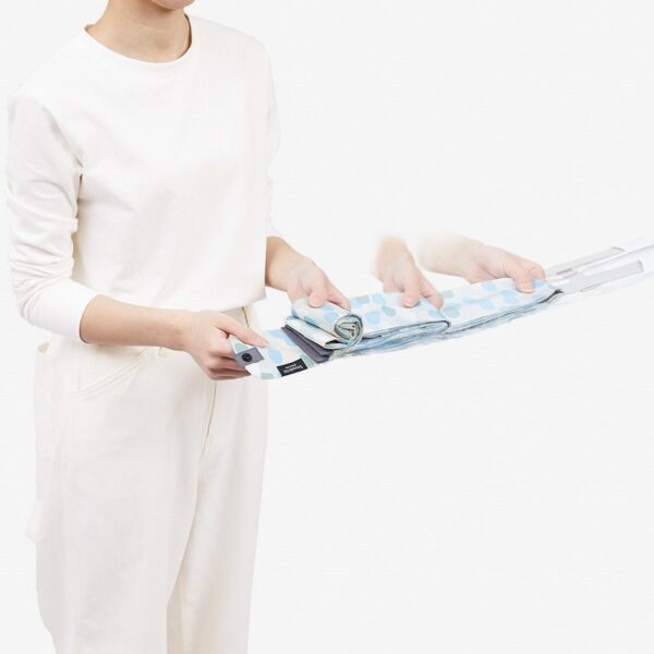 Shupatto compact foldable shopping bag size M - Hailstones (Arare) - Image 7