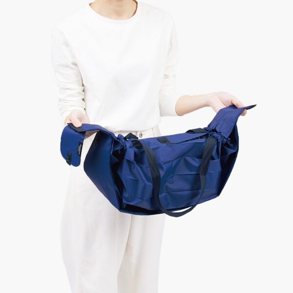 Shupatto compact foldable bag L - Night (Yoru) - Image 5