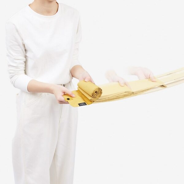 Shupatto compact foldable shopping bag size L - Mustard (Karashi) - Image 7