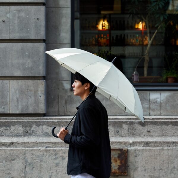 Shupatto One-Pull Closing Umbrella 62cm - Khaki - Image 7
