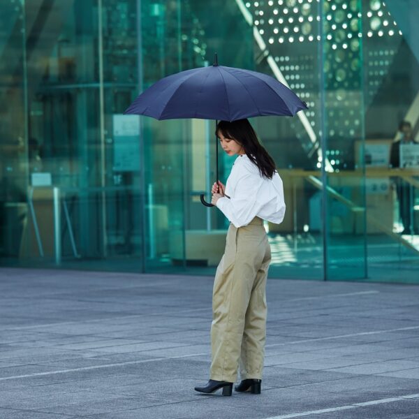 Shupatto One-Pull Closing Umbrella 62cm - Khaki - Image 8