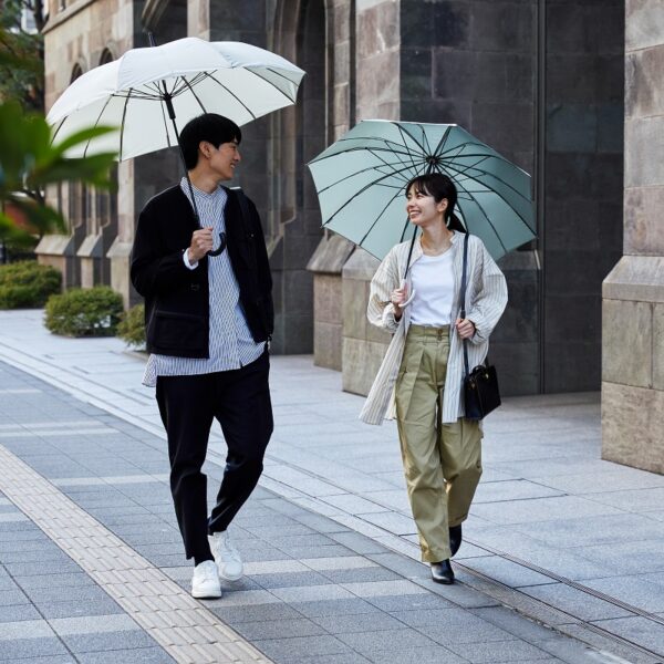 Shupatto One-Pull Closing Umbrella 58cm - Warm Gray - Image 7
