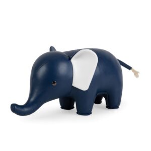 Elephant Midnight Blue Bookend 1kg