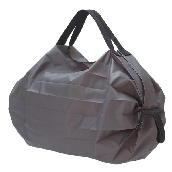 Shupatto compact foldable shopping bag size S - Charcoal (Sumi) - Image 2