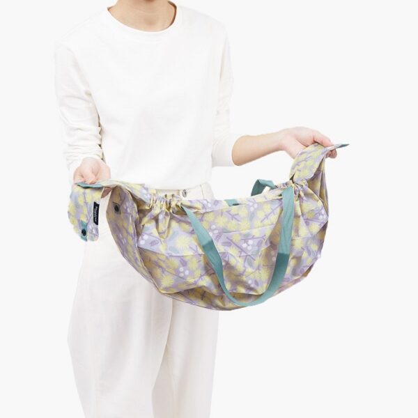 Shupatto compact foldable shopping bag size L - Mimosa (Hana) - Image 4