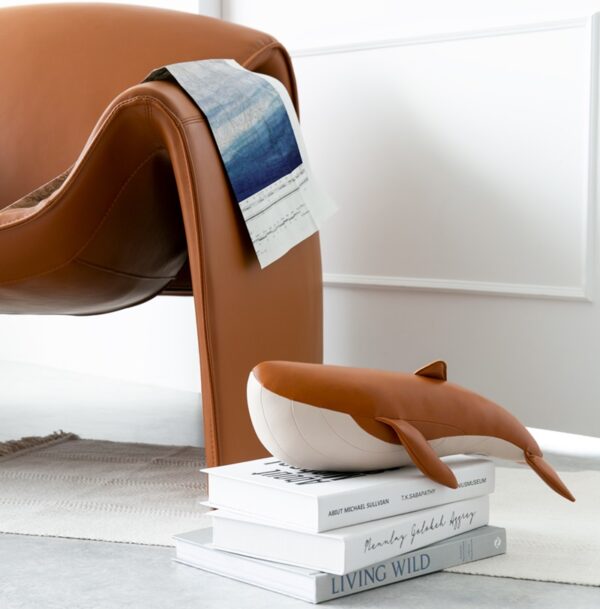 Whale Wave Tan Doorstop 2kg - Image 5
