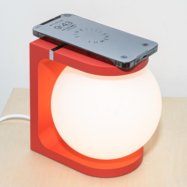 Plat Table Lamp - Red - Image 6