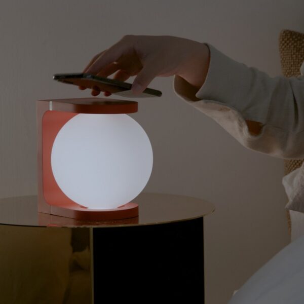 Plat Table Lamp - Red - Image 7