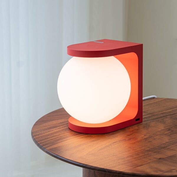 Plat Table Lamp - Red - Image 8