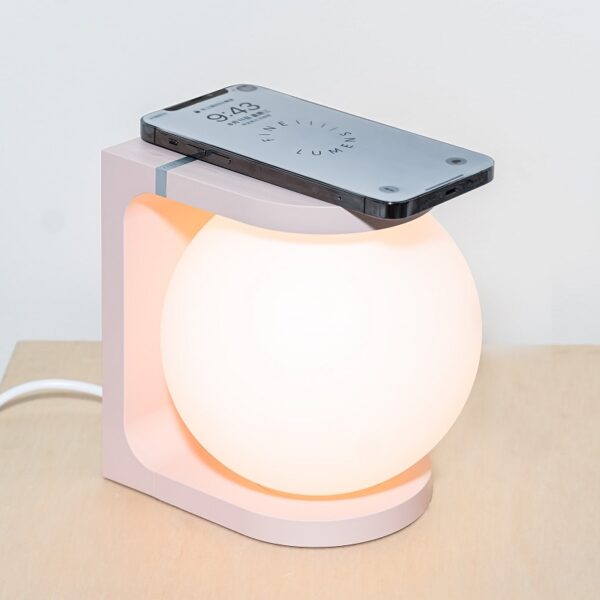 Plat Table Lamp - Warm Pink - Image 5