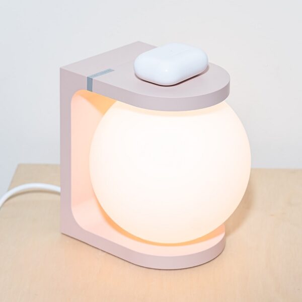 Plat Table Lamp - Warm Pink - Image 6