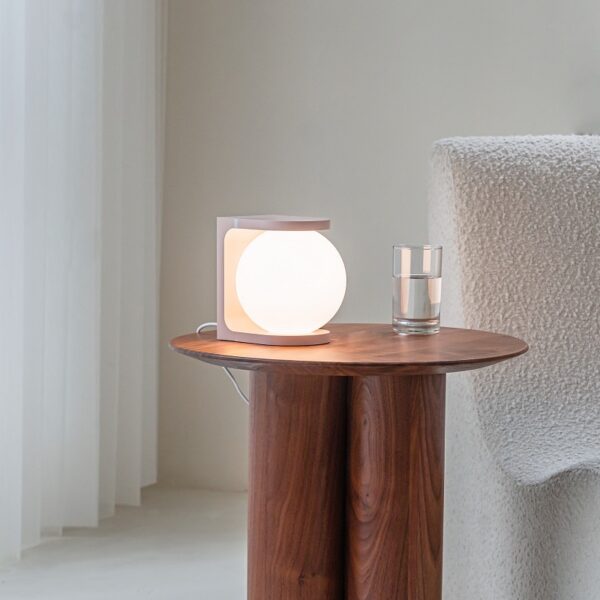Plat Table Lamp - Warm Pink - Image 8