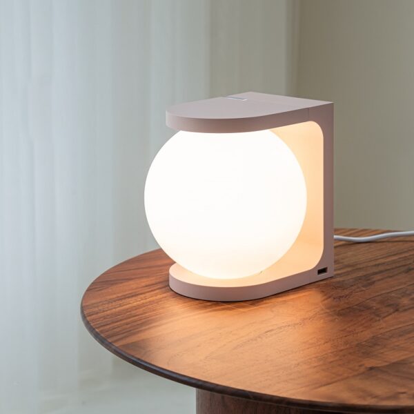 Plat Table Lamp - Warm Pink - Image 9