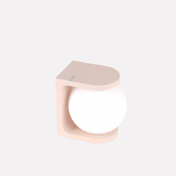 Plat Table Lamp - Warm Pink - Image 3