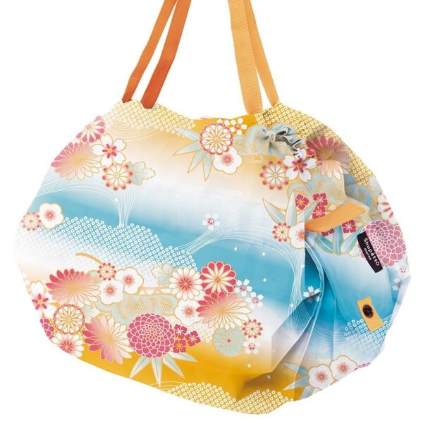 Shupatto compact foldable shopping bag M - Nagare Gumo - Image 2