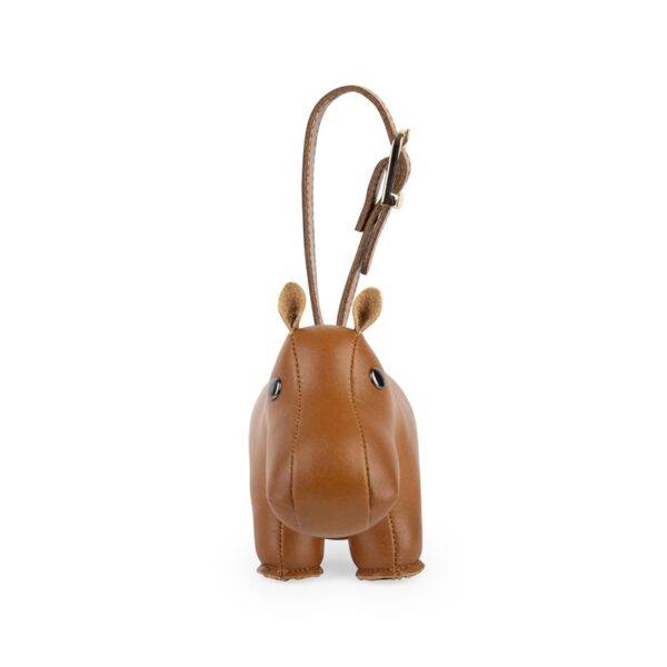 Hippo Tan Bag Charm - Image 4
