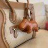 Hippo Tan Bag Charm - Image 2