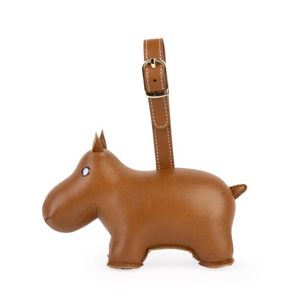 Hippo Tan Bag Charm - Image 3
