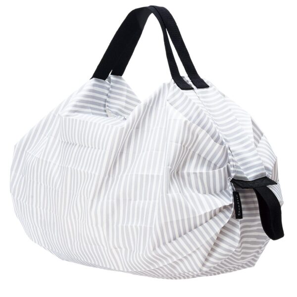 Shupatto compact foldable shopping bag size S - Stripes (Sen) - Image 2