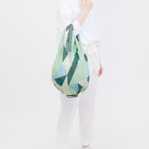 shupatto-compact-foldable-shopping-bag-drop-m-sea-glass-model