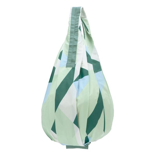Shupatto compact foldable shopping bag DROP M - Sea Glass - Image 2