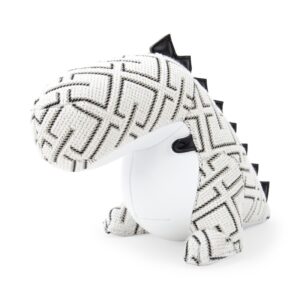 Dinosaur Bobo Kvadrat Grid white bookend