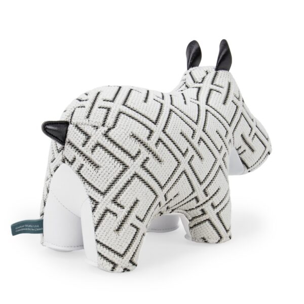 Hippo Kvadrat Grid white bookend - Image 4