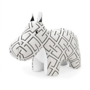 Hippo Kvadrat Grid white bookend