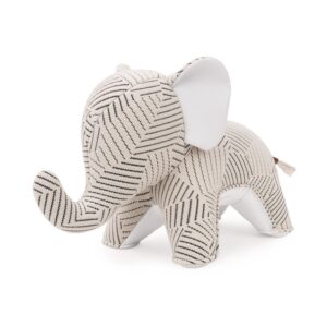 Elephant Abby Kvadrat Razzle Dazzle white bookend