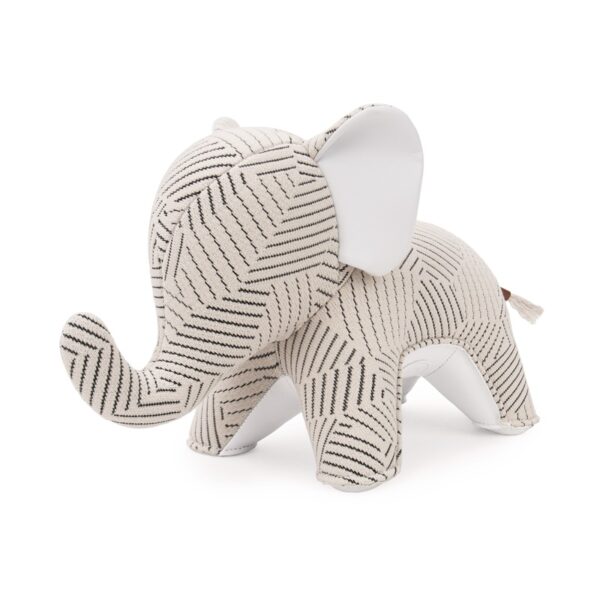 Elephant Abby Kvadrat Razzle Dazzle white bookend