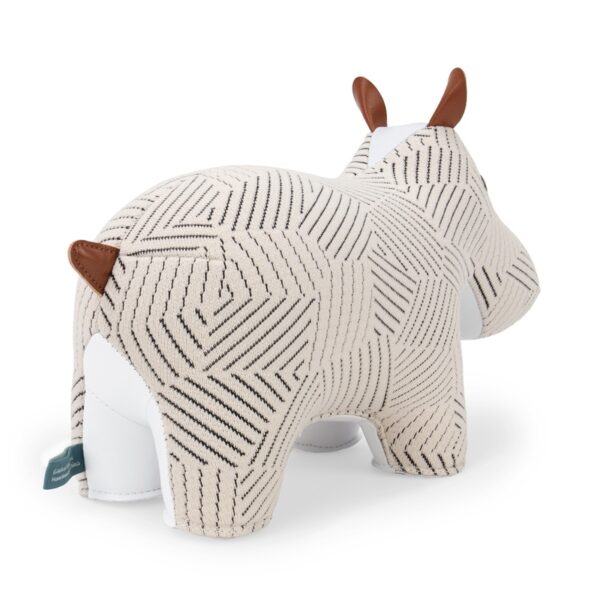 Hippo Kvadrat Razzle Dazzle white bookend - Image 4