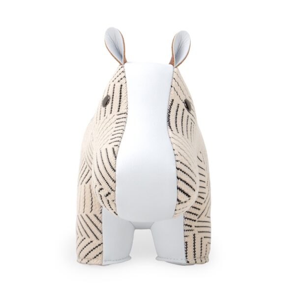 Hippo Kvadrat Razzle Dazzle white bookend - Image 3